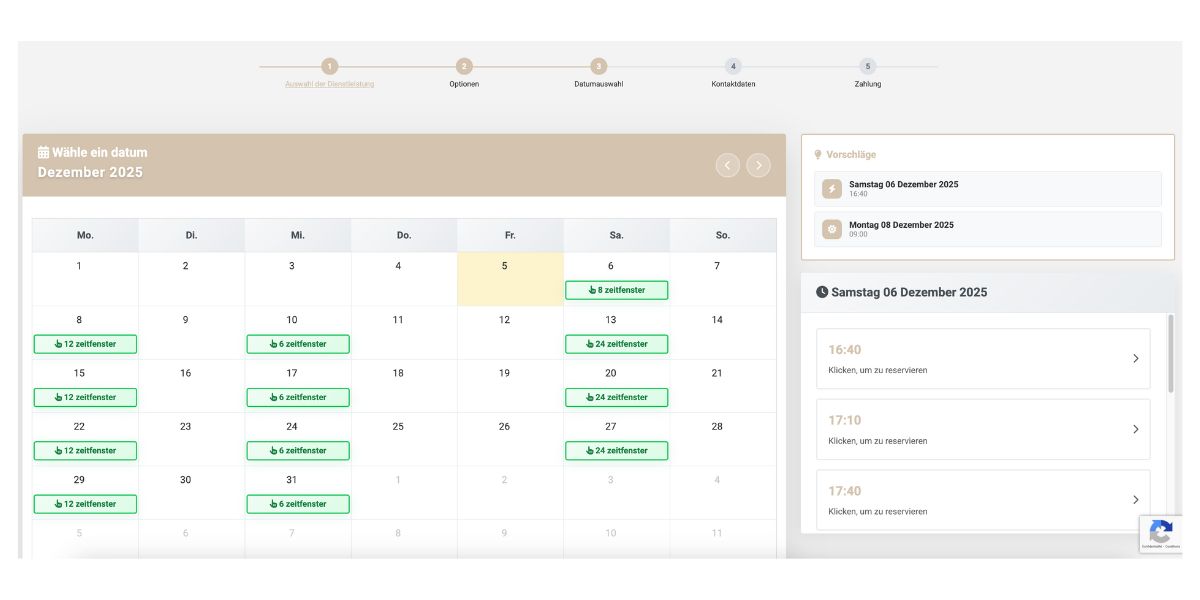 Fotostudio Online-Buchungssystem